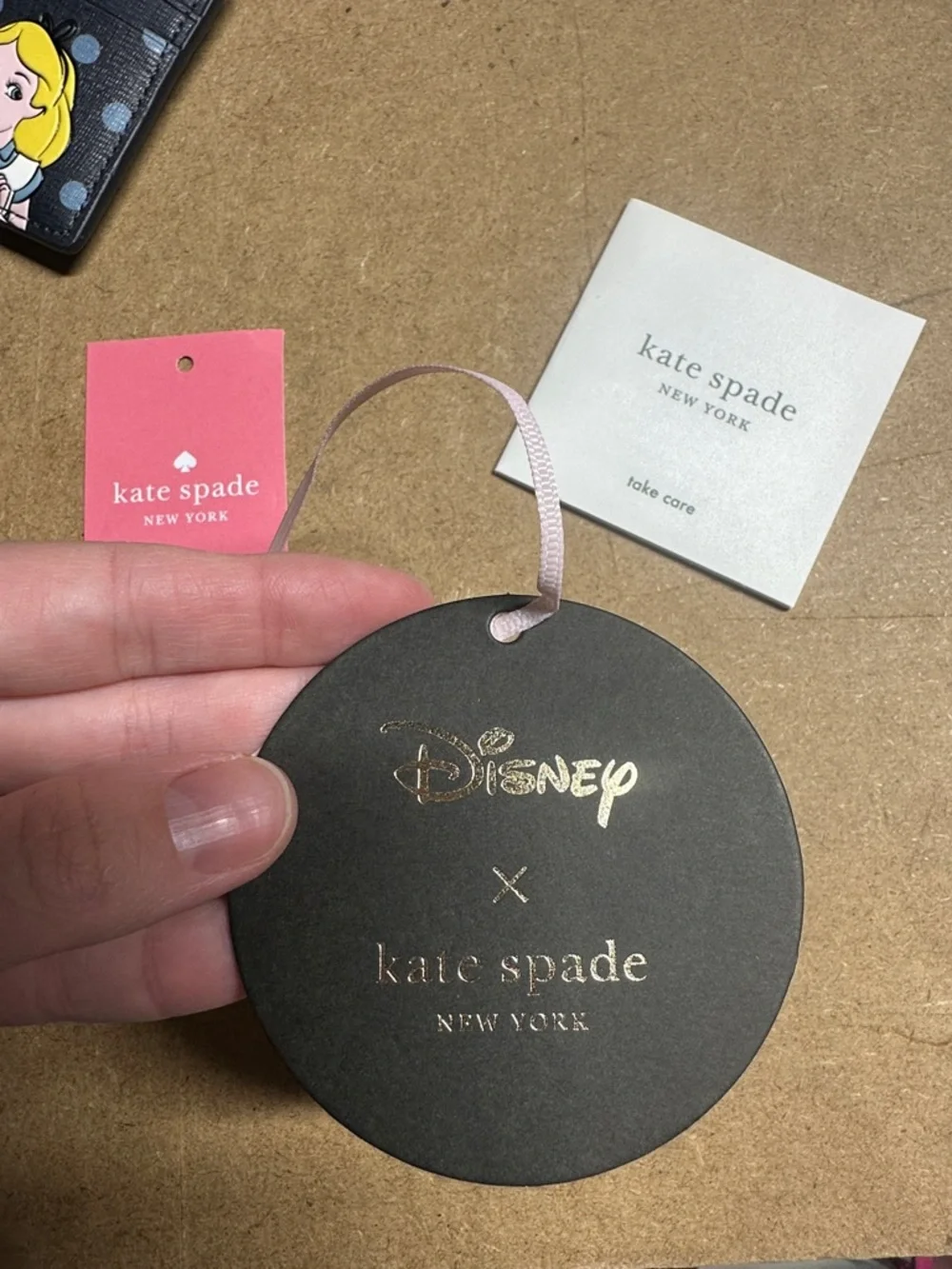 Nwt Kate spade Alice and wonderland card holder